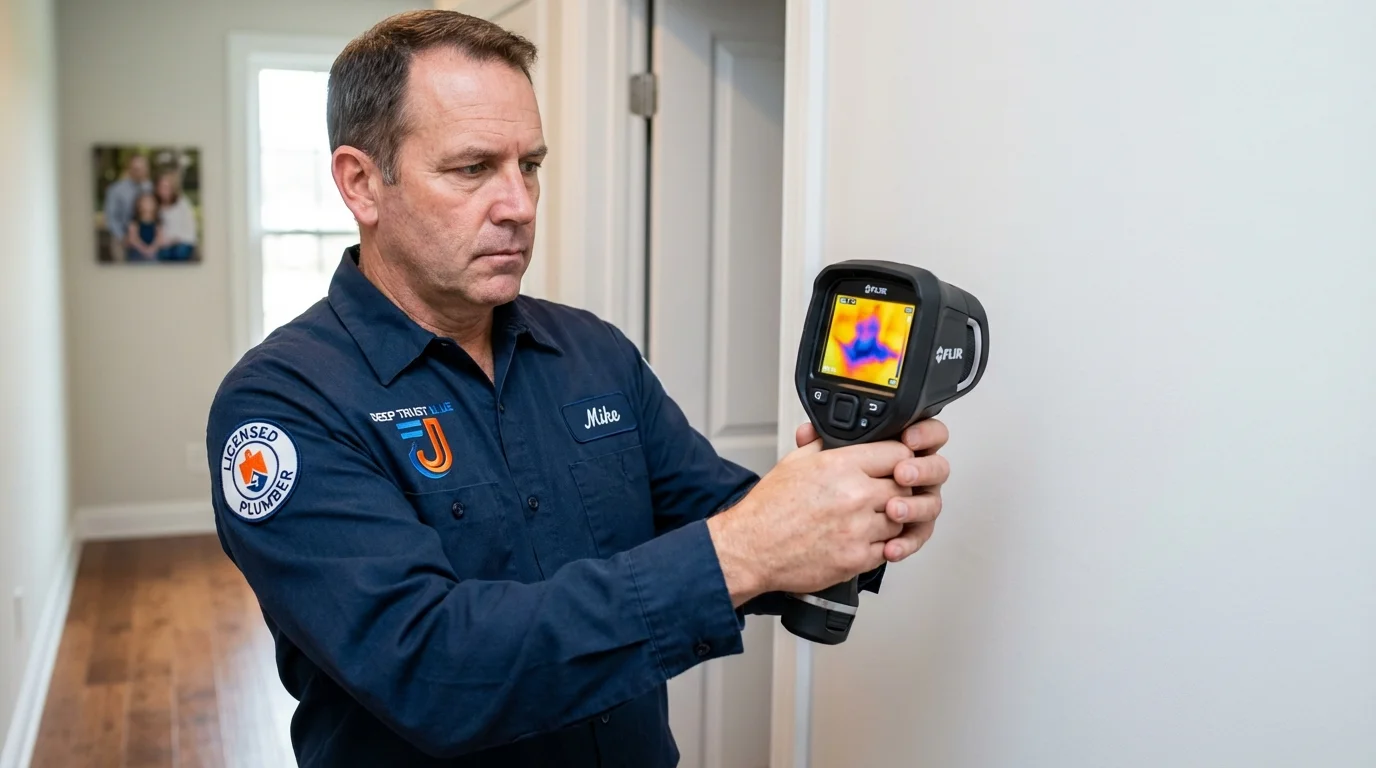 Thermal imaging leak detection by Johns Plumbing LLC in West Union